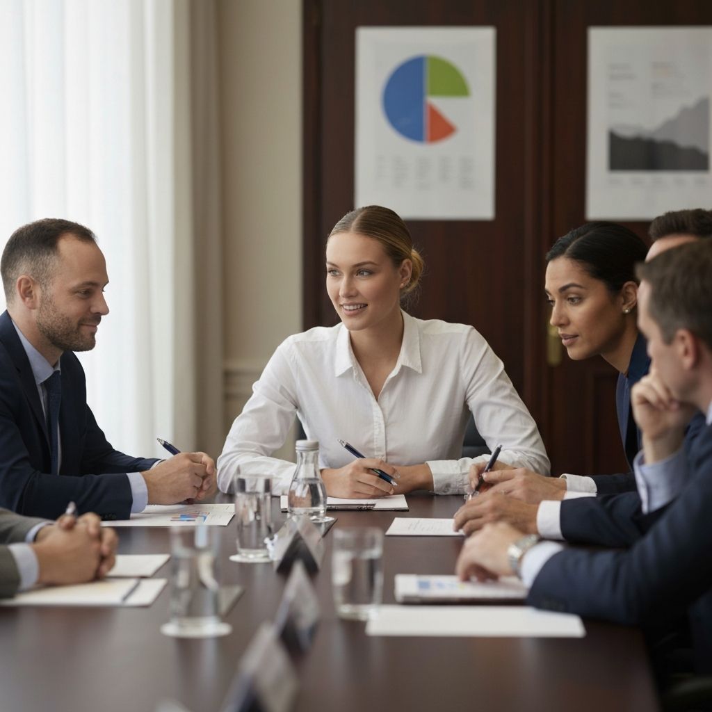 Executive boardroom meeting